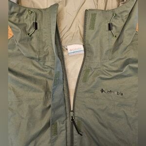 Columbia Womens Long Rain Jacket - Green